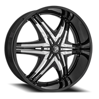 Diablo Elite 24x10" 6x135mm 87.1mm CB +35mm Gloss Black