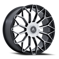 Asanti Black Label Envoy 24x10 +35 5x112mm 74.1mm Gloss Black Machined Face