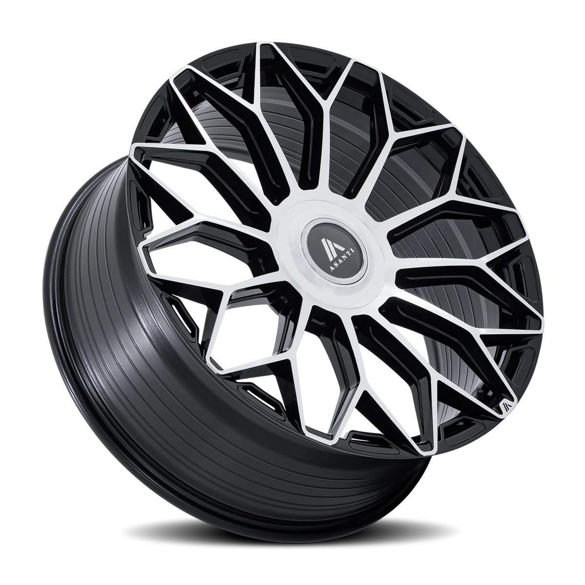 Asanti Black Label Envoy 20x10.5 +38 5x112mm 72.56mm Gloss Black Machined Face