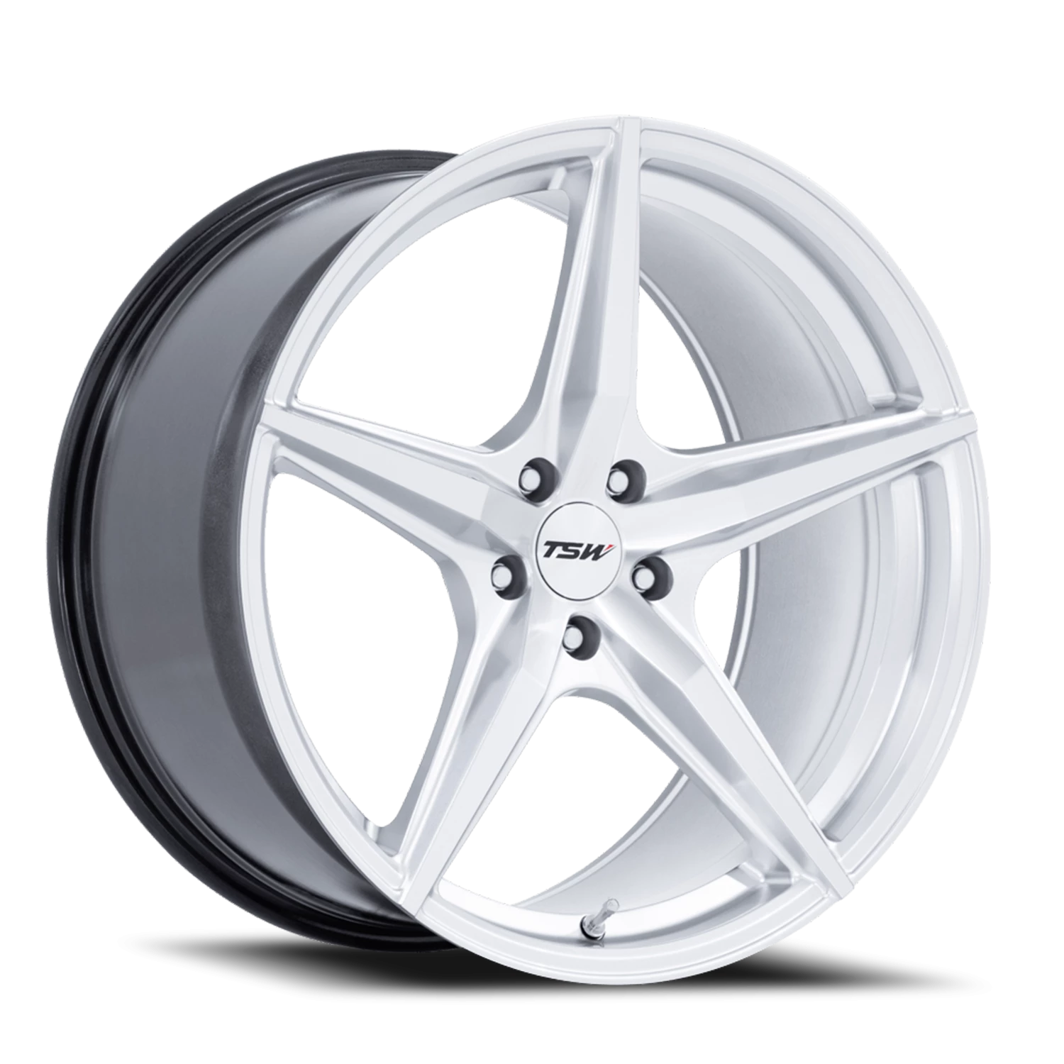 TSW Esprit 18x9.5" 5x120mm 74.1mm CB +40mm Hyper Silver Machined Face