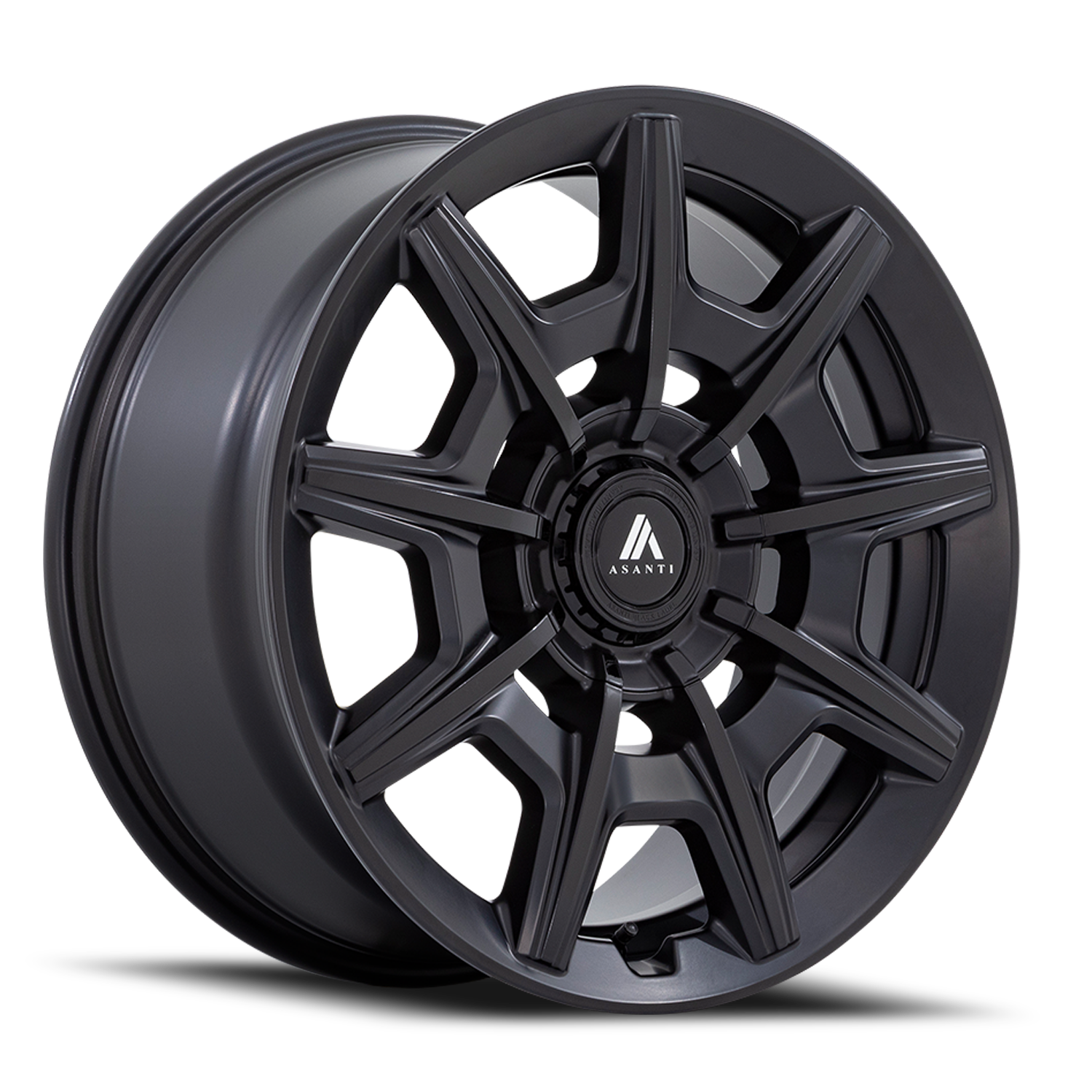 Asanti Black Label Esquire 22x9" 5x115mm 74.1mm CB +15mm Satin Black Gloss Black Face