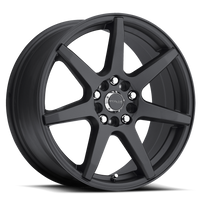 Raceline Evo 18x7.5" 5x100mm 72.62mm CB +42mm Satin Black