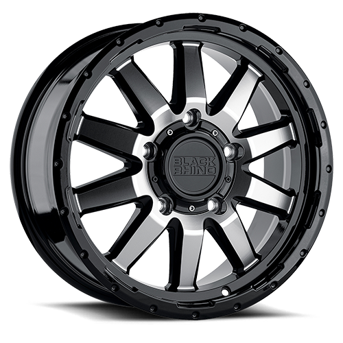 Black Rhino Excursion 18x8" 6x139.7mm 112.1mm CB +35mm Gloss Black Mirror Face
