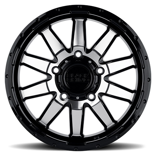 Black Rhino Excursion 18x8" 6x139.7mm 112.1mm CB +35mm Gloss Black Mirror Face