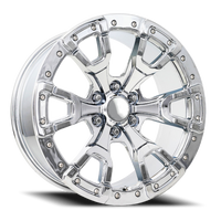 Factory Reproductions FR 99 Ford Bronco Raptor CH 20x9 +20 6x139.7mm 93.1mm Chrome