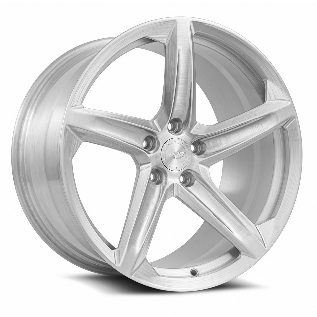 MRR Forged F23 20x11 48 5x120mm 66.9mm Brushed Clear Left