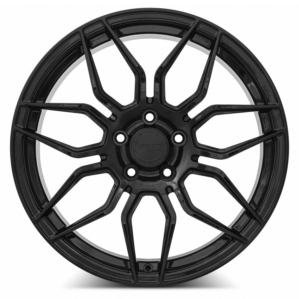 MRR Forged F24 19x8.5 38 5x120mm 66.9mm Gloss Black