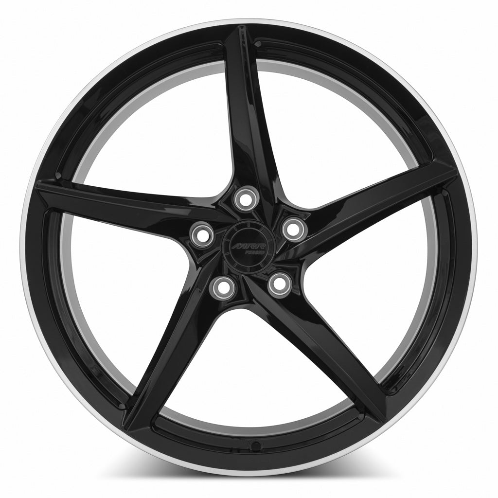 MRR Forged F25 20x11 48 5x120mm 66.9mm Gloss Black Left