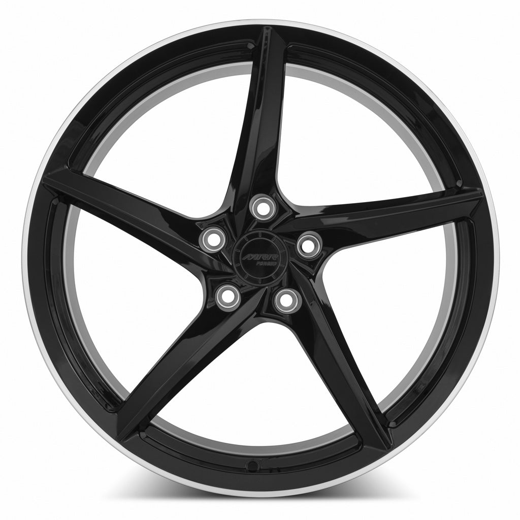 MRR Forged F25 20x11 48 5x120mm 66.9mm Gloss Black Right