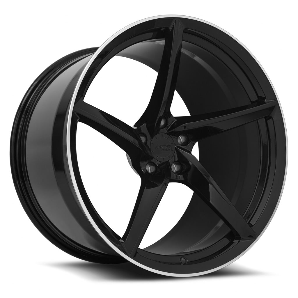 MRR Forged F25 21x13 25 5x120mm 66.9mm Gloss Black Right