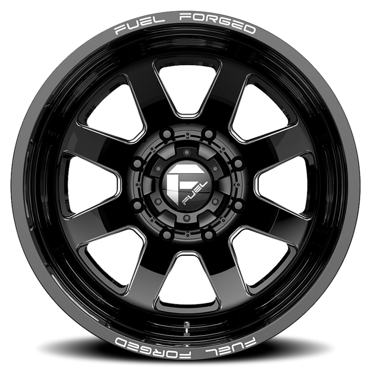 Fuel FF09D Dually 20x8.25 -202 8x200mm 142.2mm Matte Black Milled