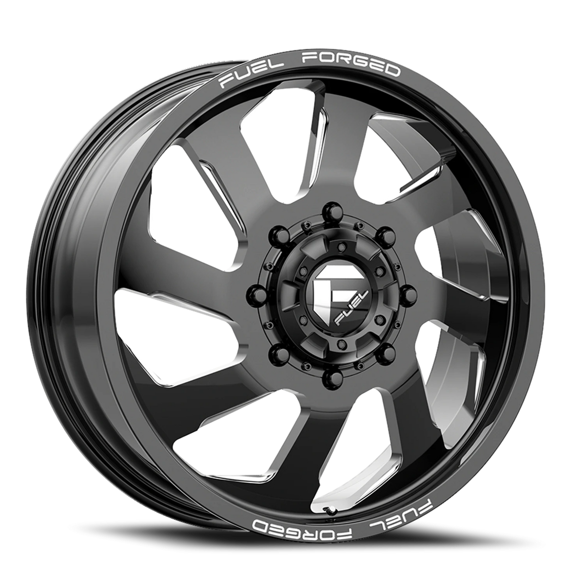 Fuel FF39D Dually 20x8.25 +105 10x225mm 170.1mm Gloss Black Milled
