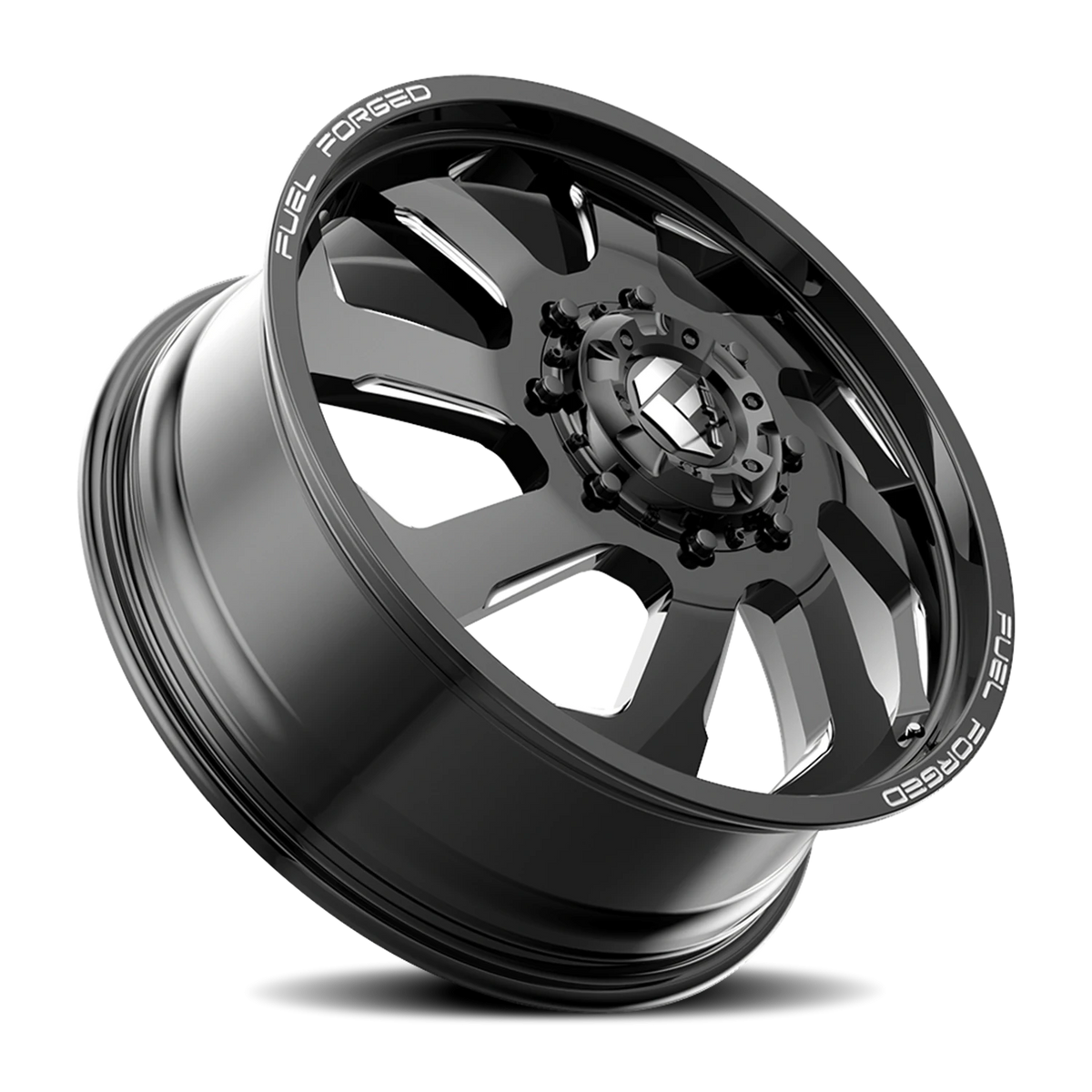 Fuel FF39D Dually 20x8.25 +105 10x225mm 170.1mm Gloss Black Milled