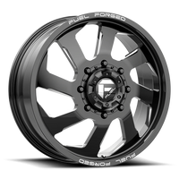 Fuel FF39D Dually 20x8.25" 8x200mm 142.2mm CB +105mm Gloss Black Milled