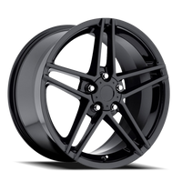 Factory Reproductions FR 10 2006 C6 Z06 Corvette Replica GB 19x11 +64 5x120.65mm 70.3mm Gloss Black