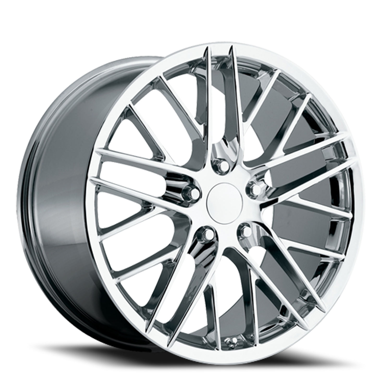 Factory Reproductions FR 15 2009 C6 ZR1 Corvette Replica CH 19x10 +40 5x120.65mm 70.3mm Chrome