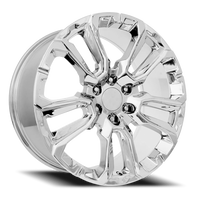 Factory Reproductions FR 201 GM Split 5 Spoke Replica CH 22x9 +28 6x139.7mm 78.1mm Chrome