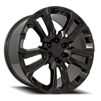 Factory Reproductions FR 201 GM Split 5 Spoke Replica GB 22x9 +28 6x139.7mm 78.1mm Gloss Black