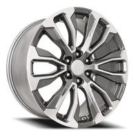 Factory Reproductions FR 203 GMC Denali Replica GMF 24x10 +31 6x139.7mm 78.1mm Grey Machined Face