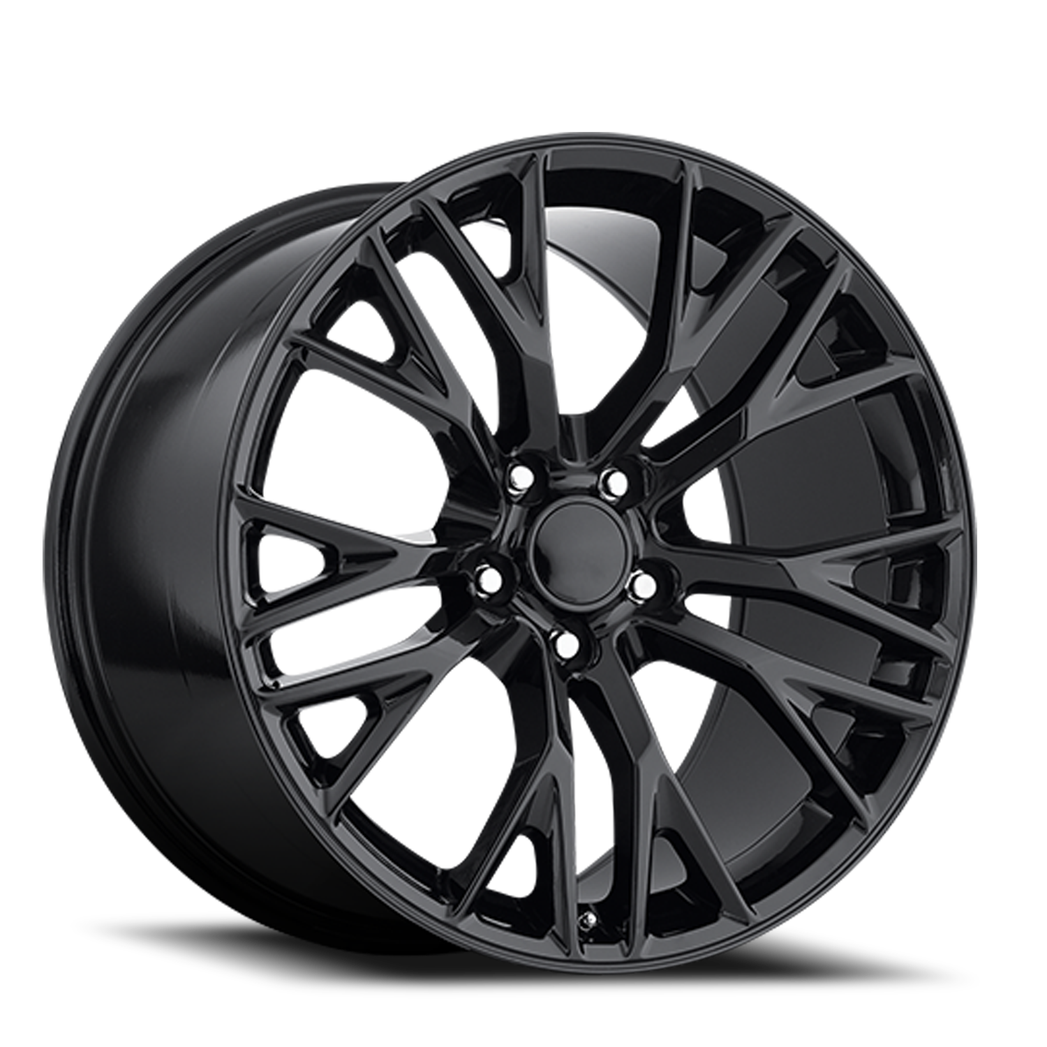 Factory Reproductions FR 22 2015 C7 Z06 Replica GB 19x12 +59 5x120.65mm 70.3mm Gloss Black