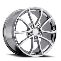 Factory Reproductions FR 25 2012 C6 Corvette Cup Replica CH 19x12 +59 5x120.65mm 70.3mm Chrome