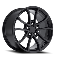 Factory Reproductions FR 25 2012 C6 Corvette Cup Replica GB 19x10 +40 5x120.65mm 70.3mm Gloss Black