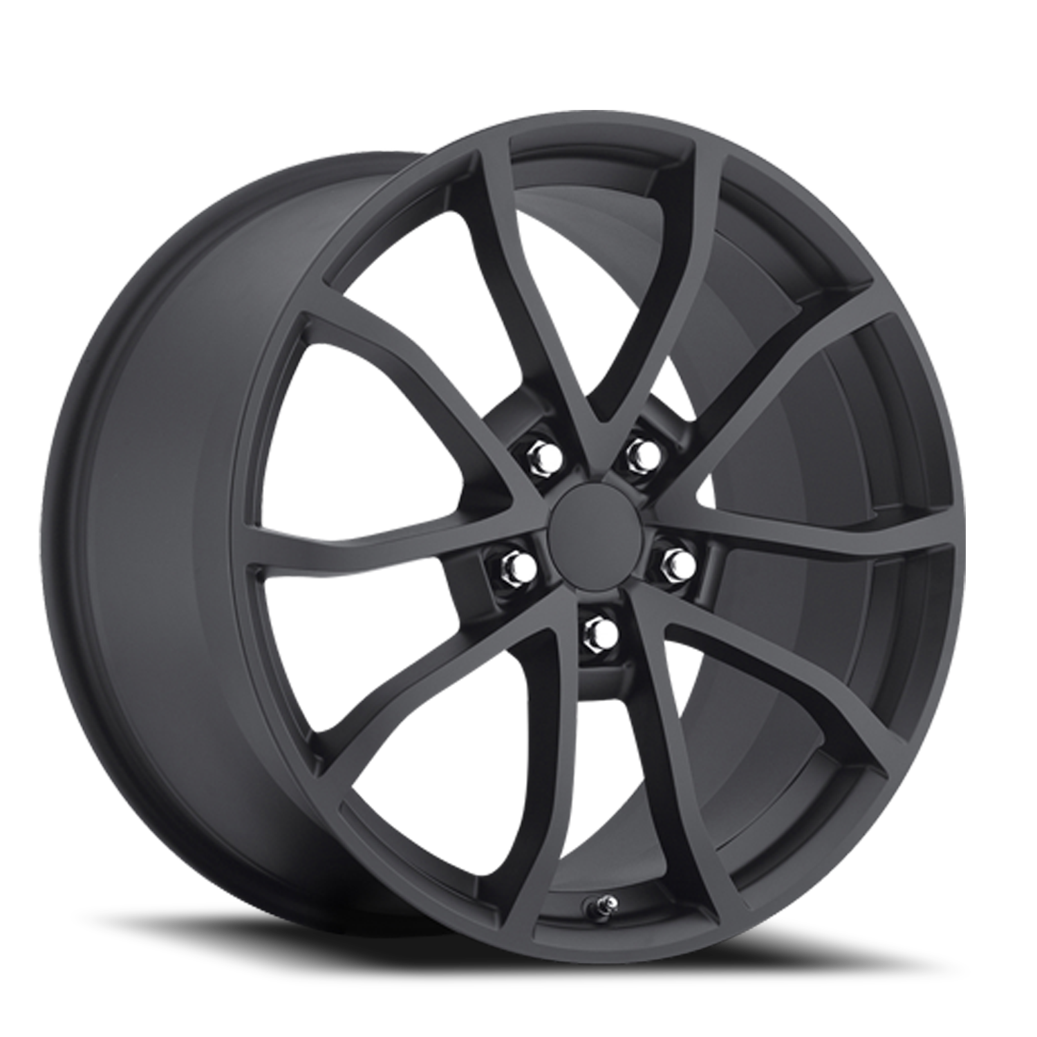 Factory Reproductions FR 25 2012 C6 Corvette Cup Replica SB 19x10 +79 5x120.65mm 70.3mm Satin Black