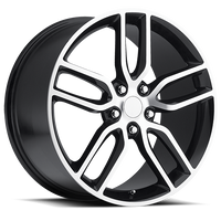 Factory Reproductions FR 26 2015 Corvette C7 Z51 Replica GBM 19x10 +56 5x120.65mm 70.3mm Gloss Black Machined Face