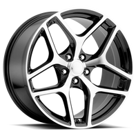 Factory Reproductions FR 27F 20x9" 5x120mm 66.9mm CB +27mm Gloss Black Machined Face