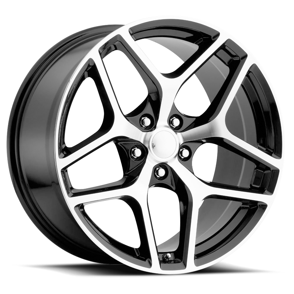 Factory Reproductions FR 27F 20x11" 5x120mm 66.9mm CB +43mm Gloss Black Machined Face
