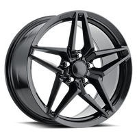 Factory Reproductions FR 29 C7 ZR1 Corvette Replica GB 19x12 +59 5x120.65mm 70.3mm Gloss Carbon Black