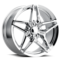 Factory Reproductions FR 29 C7 ZR1 Corvette Replica CH 19x12 +59 5x120.65mm 70.3mm Chrome