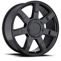 Factory Reproductions FR 36 Cadillac Escalade Replica GB 24x10 +30 6x139.7mm 78.1mm Gloss Black