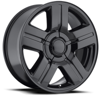 Factory Reproductions FR 37 Chevrolet Texas Silverado Replica GB 24x10 +31 6x139.7mm 78.1mm Gloss Black