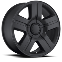Factory Reproductions FR 37 Chevrolet Texas Silverado Replica SB 20x8.5 +30 6x139.7mm 78.1mm Satin Black