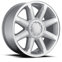 Factory Reproductions FR 38 GMC Yukon Denali Replica SL 20x8.5 +31 6x139.7mm 78.1mm Gloss Silver Machined Face
