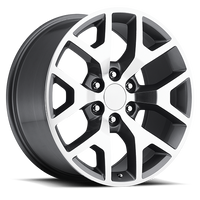 Factory Reproductions FR 44 GMC Sierra Replica GY 20x9 +27 6x139.7mm 78.1mm Gloss Grey Machined Face