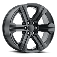 Factory Reproductions FR 47 2018 GMC Sierra Replica SB 22x9 +24 6x139.7mm 78.1mm Satin Black