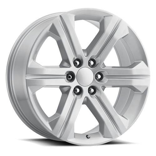 Factory Reproductions FR 47 2018 GMC Sierra Replica SL 22x9 +24 6x139.7mm 78.1mm Gloss Silver