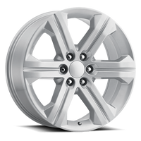 Factory Reproductions FR 47 2018 GMC Sierra Replica SL 24x10 +30 6x139.7mm 78.1mm Gloss Silver