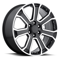 Factory Reproductions FR 49 2015 GMC Yukon Denali Replica GBM 22x9 +31 6x139.7mm 78.1mm Gloss Black Machined Face