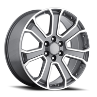 Factory Reproductions FR 49 2015 GMC Yukon Denali Replica BC 22x9 +31 6x139.7mm 78.1mm PVD Black Chrome