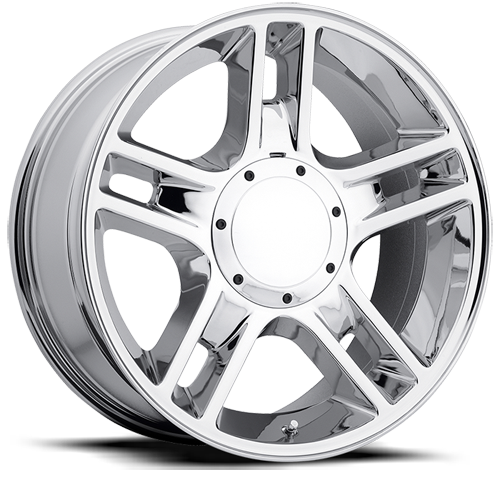 Factory Reproductions FR 51 2000 F-150 Harley Replica CH 22x9.5 +14 10x135/10x139.7mm 87mm Chrome