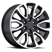 Factory Reproductions FR 53 Ford Raptor Replica GBM 20x9 +30 6x135mm 87mm Gloss Black Machined Face