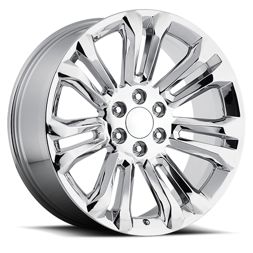 Factory Reproductions FR 55 GMC Split Spoke Replica CH 22x9 +24 6x139.7mm 78.1mm Chrome