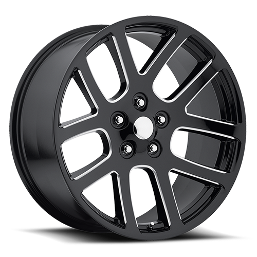 Factory Reproductions FR 60 Ram Truck SRT10 Replica GB-M 20x9 +25 5x139.7mm 77.8mm Gloss Black Milled Ball