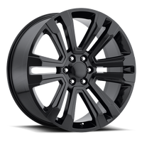 Factory Reproductions FR 72 2017 GMC Denali Replica GB 22x9 +24 6x139.7mm 78.1mm Gloss Black