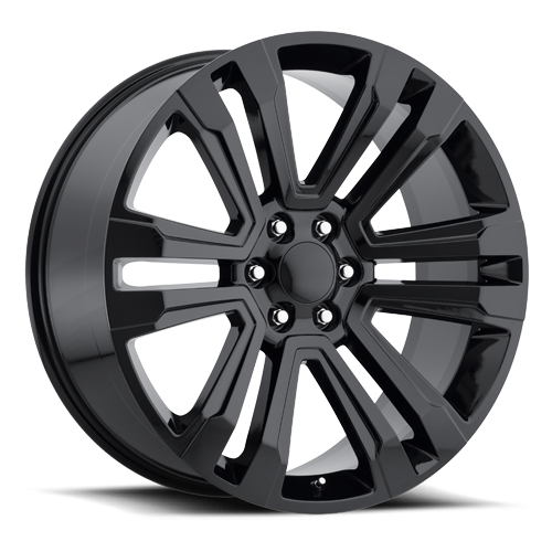 Factory Reproductions FR 72 2017 GMC Denali Replica GB 22x9 +24 6x139.7mm 78.1mm Gloss Black
