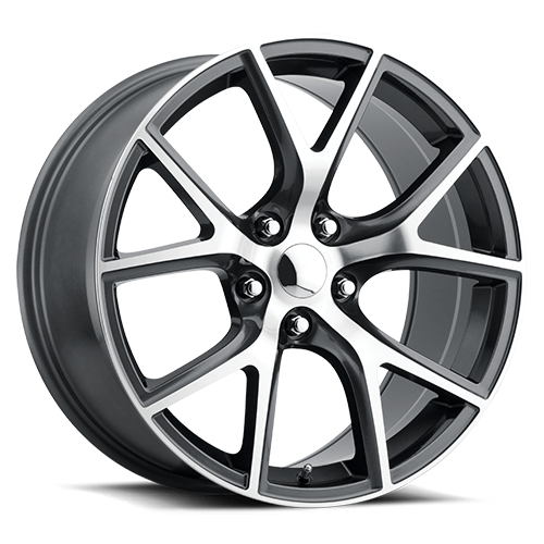 Factory Reproductions FR 75 Jeep Trackhawk Replica GY 20x9 +35 5x127mm 71.5mm Gloss Grey Machined Face