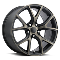 Factory Reproductions FR 75 Jeep Trackhawk Replica BZ 20x10 +50 5x127mm 71.5mm Satin Black Machined Face-Clear Bronze
